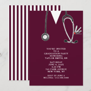 Nursing School Graduation Party Invitation