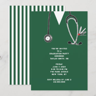Nursing School Graduation Party Invitation