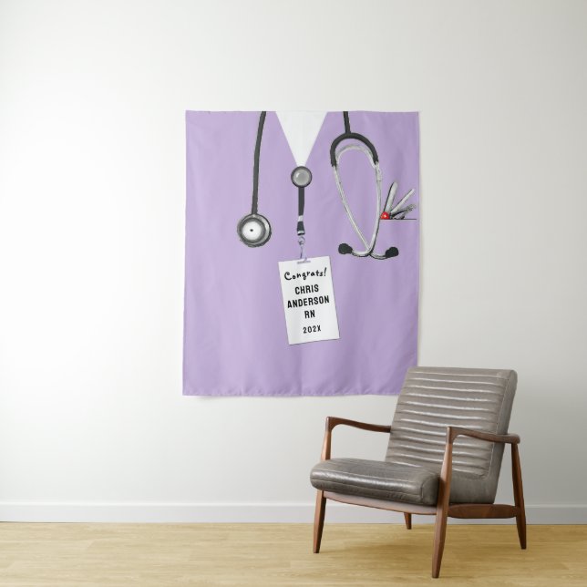 Nursing School Graduation Party Tapestry (In Situ)