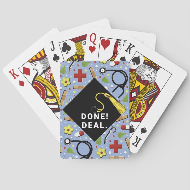 Nursing School Graduation Playing Cards (Back)