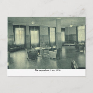 Nursing school, Lyon 1930 Postcard