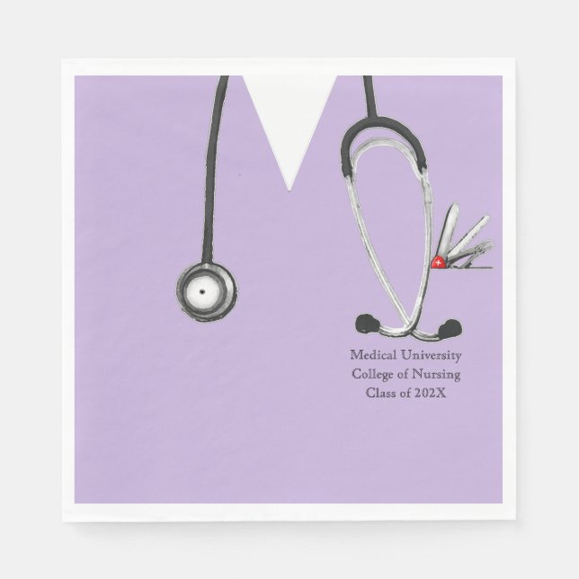 Nursing School Party Napkin (Front)