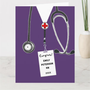 Nursing School RN Nurse Graduation Card