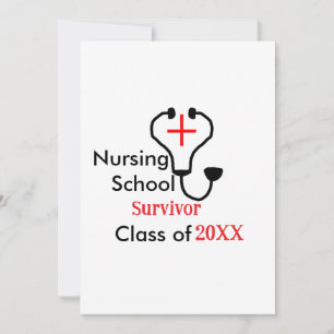 Nursing School survivor class of 20XX medical nurs Holiday Card