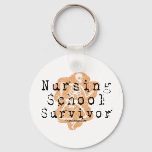 Nursing School Survivor Keychain