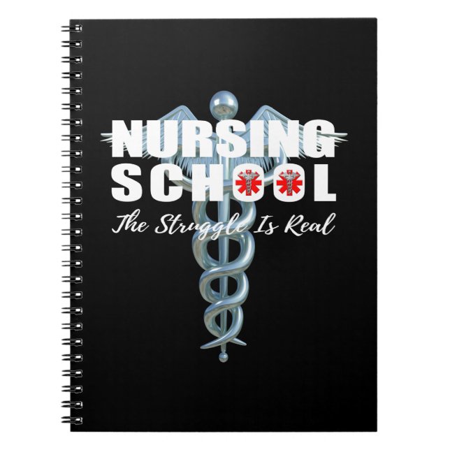 Nursing School The Struggle Is Real Notebook (Front)