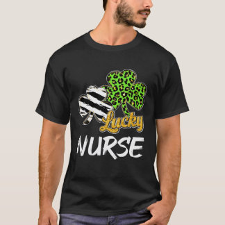 Nursing Shamrock Irish One Lucky Nurse St Patricks T-Shirt