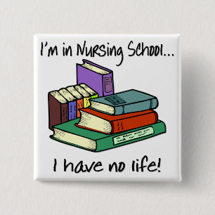 Nursing Student 2 Inch Square Button
