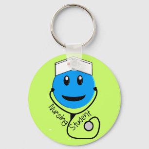 Nursing Student Big Blue Gifts Keychain
