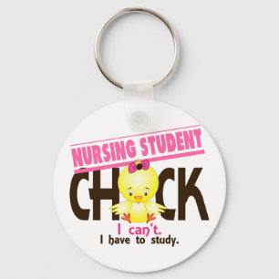 Nursing Student Chick 1 Keychain