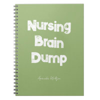 Nursing Student College Study Minimalist Green