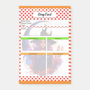  Nursing Student Drug Template Post-it Notes