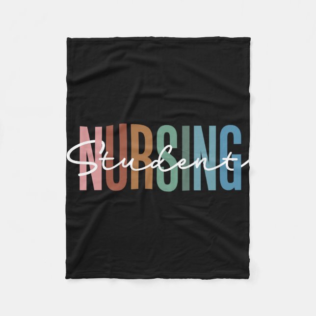 Nursing Student  Fleece Blanket (Front)