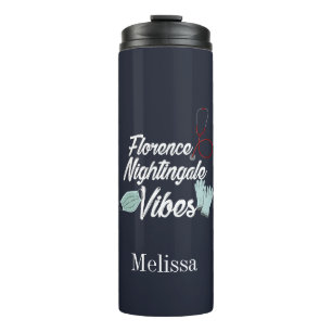Nursing Student Nightingale Vibes Personalized Thermal Tumbler
