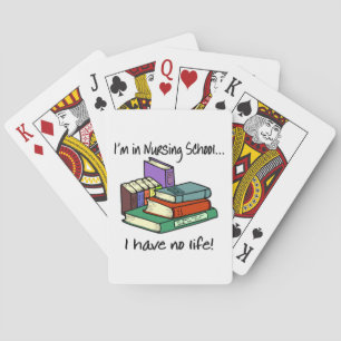 Nursing Student Playing Cards