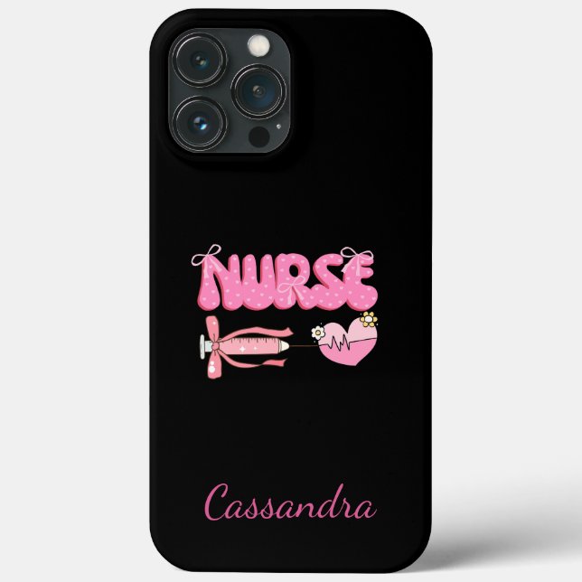 Nursing Student School Future Nurse Name Case-Mate iPhone Case (Back)