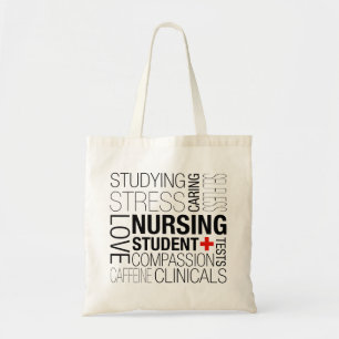 Nursing Student Text Tote Bag