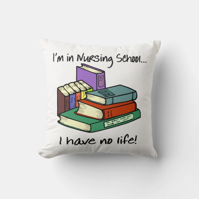 Nursing Student Throw Pillow (Front)