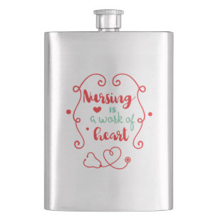 Nursing Work Hip Flask