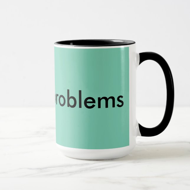 #nursingproblems aqua & black mug (Right)
