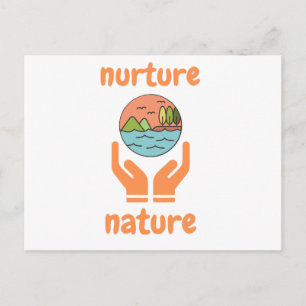 Nurture of nature, life quotes holiday postcard
