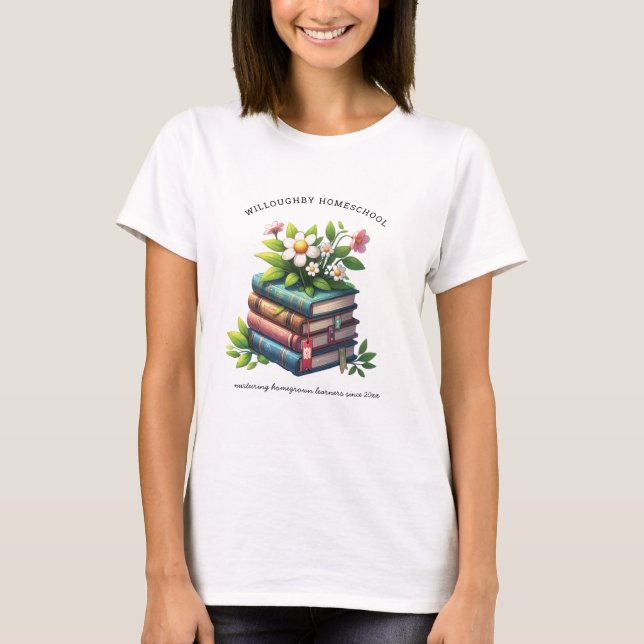 Nurturing Homegrown Learners Homeschool  T-Shirt (Front)