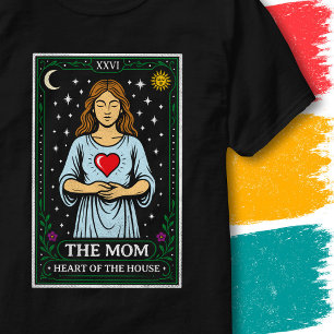 Nurturing Mom Mother Heart Mystic Tarot Card T-Shirt