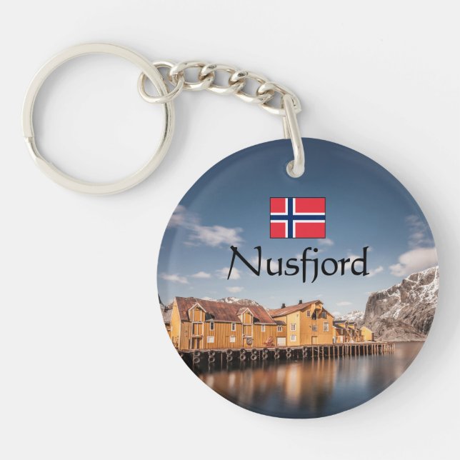 Nusfjord Lofoten Keychain (Front)