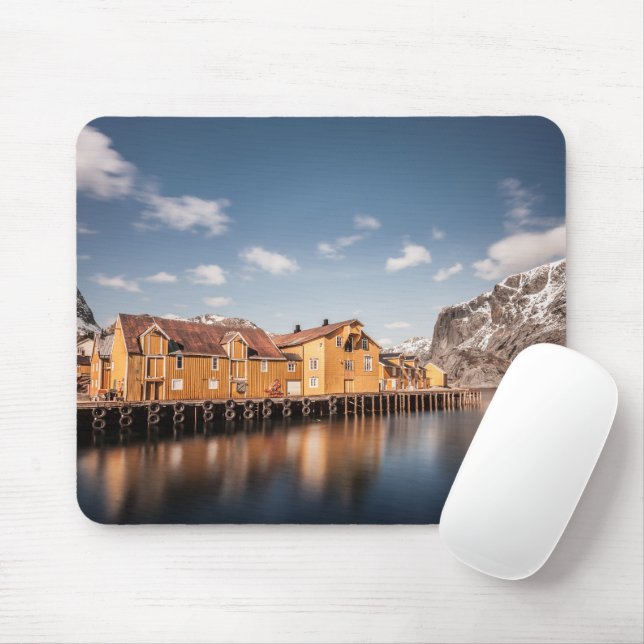 Nusfjord Lofoten Mouse Pad (With Mouse)