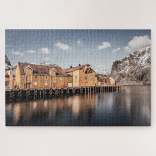 Nusfjord Village Lofoten Norway Jigsaw Puzzle