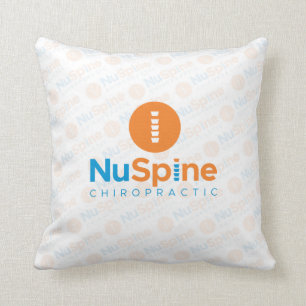 NuSpine Stack Logo  Throw Pillow