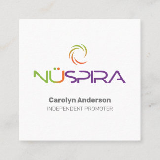 NuSpira White Business Card