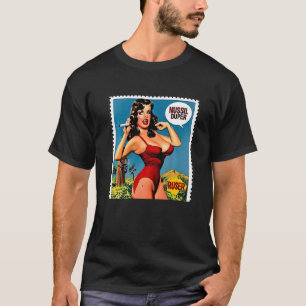 Nussil Duper Crazy Weird Vintage Style Postage Sta T-Shirt