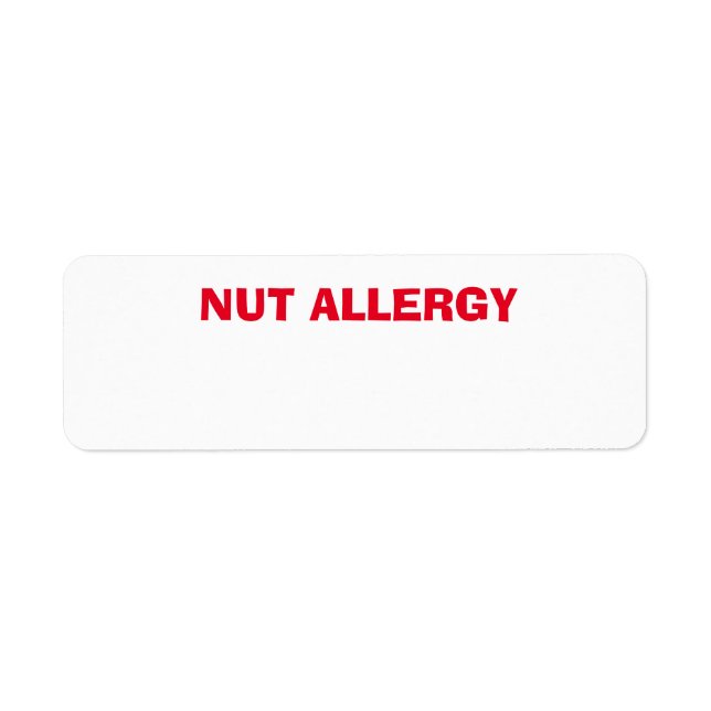 Nut Allergie inquiétude santé, état (Devant)