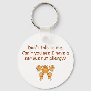 Nut Allergy Keychain
