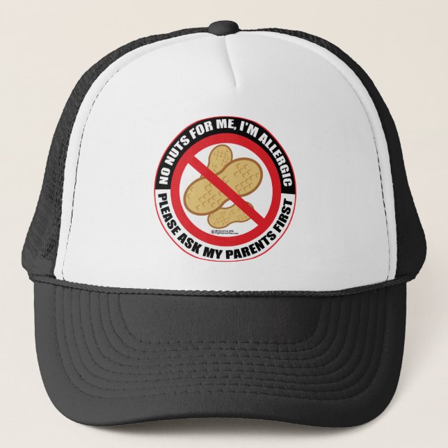 Nut Allergy Trucker Hat (Front)