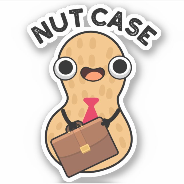 Nut Case Funny Peanut Puns (Front)
