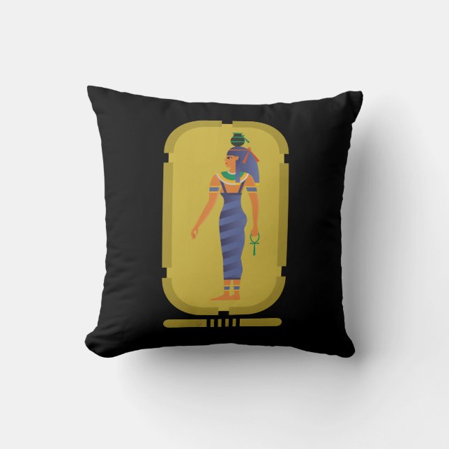 Nut Egyptian Goddess Throw Pillow (Front)
