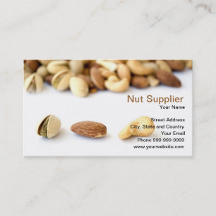 nut supplier business card