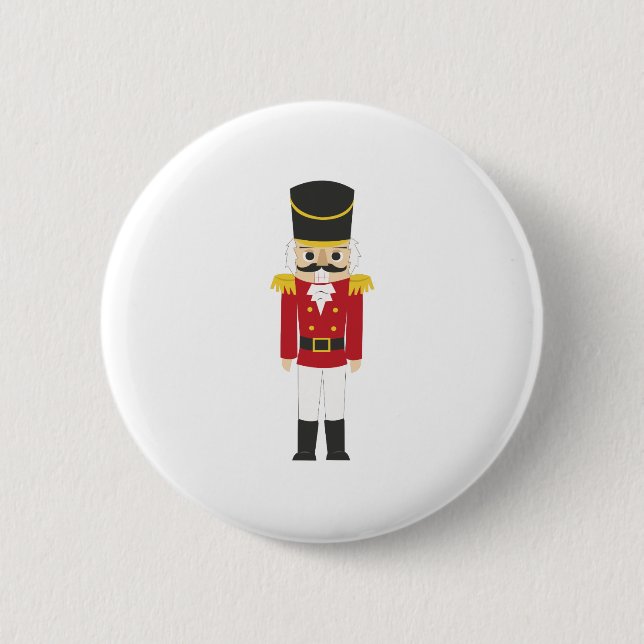 Nutcracker 2 Inch Round Button (Front)
