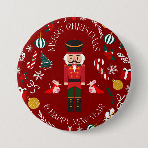 Nutcracker 3 Inch Round Button