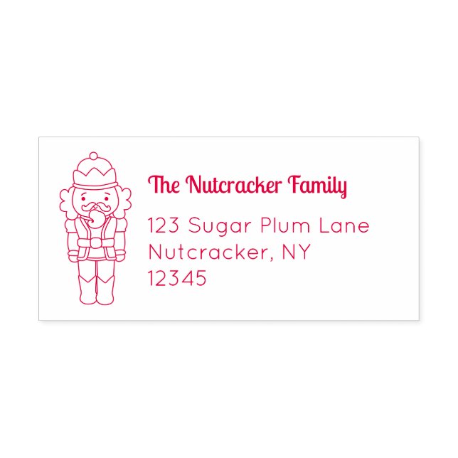 Nutcracker Address Self-inking Stamp (Design)