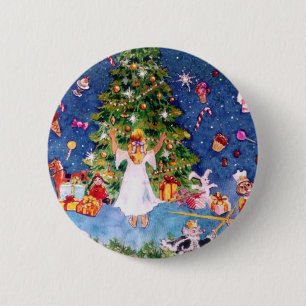 Nutcracker and The Tree 2 Inch Round Button