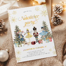 Nutcracker Anniversaire Fête Invitation