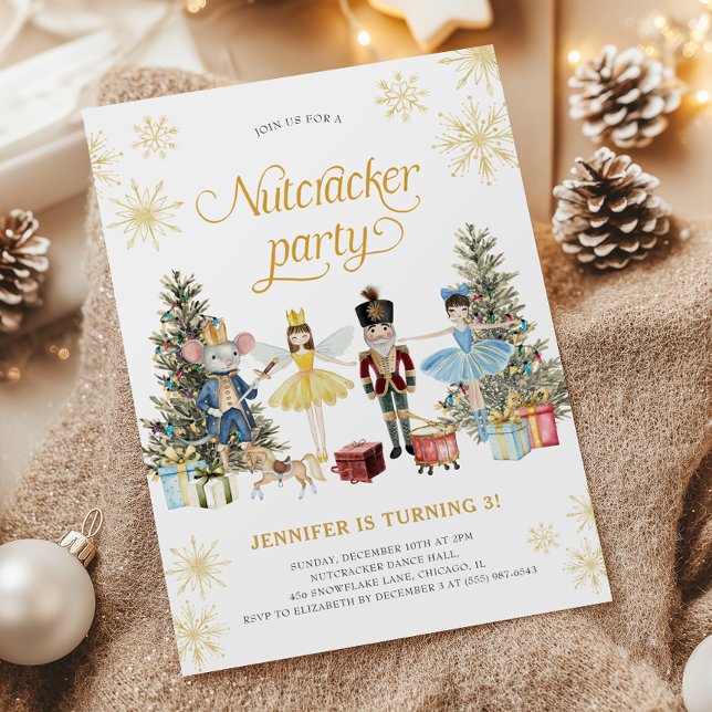 Nutcracker Anniversaire Fête Invitation (Créateur téléchargé)