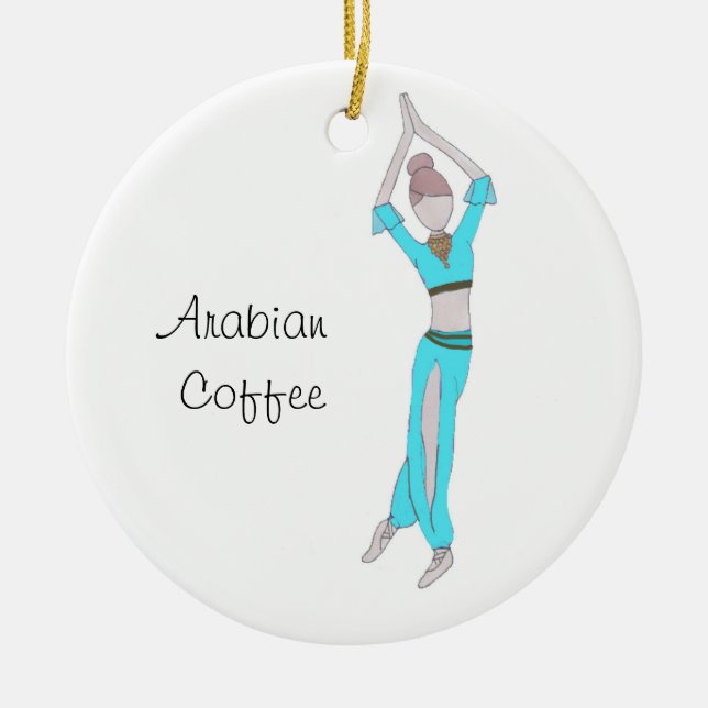 Nutcracker Arabian Coffee Keepsake Ornament (Front)