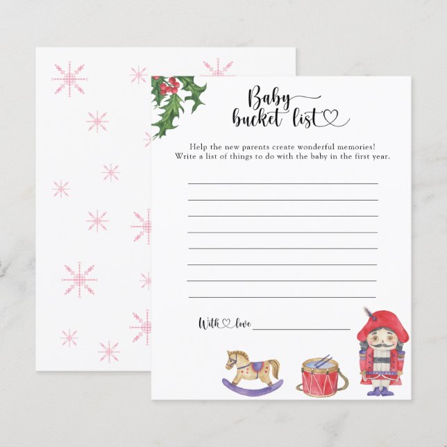 Nutcracker - Baby bucket list (Front/Back)