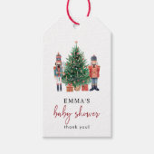 Nutcracker Baby Shower Gift Tag (Front)