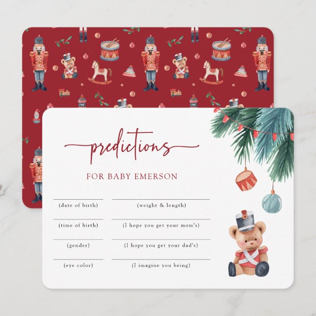 Nutcracker Baby Shower Invitation (Front/Back)