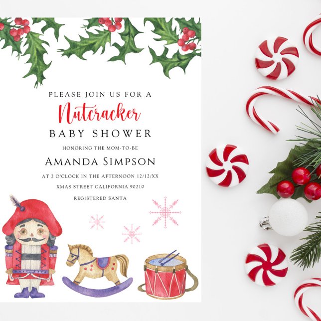 Nutcracker Baby shower Invitation (Creator Uploaded)